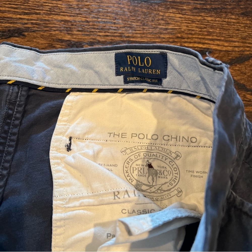 Polo Ralph Lauren Chino Shorts Stretch Classic Fit Mens Size 34 - Picture 3 of 7